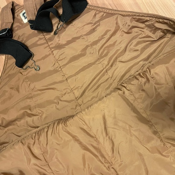 SafTbak Men's Insulated Brown Bib Overalls Size XXL Hunting Work - Picture 14 of 16